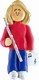 Female Musician Flute Ornament - Blonde